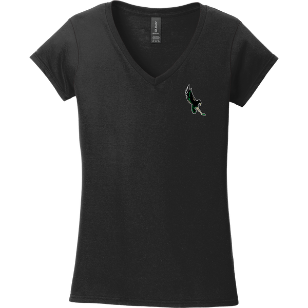 Wilmington Nighthawks Softstyle Ladies Fit V-Neck T-Shirt