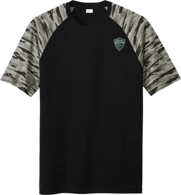 Lansing Senators Drift Camo Colorblock Tee