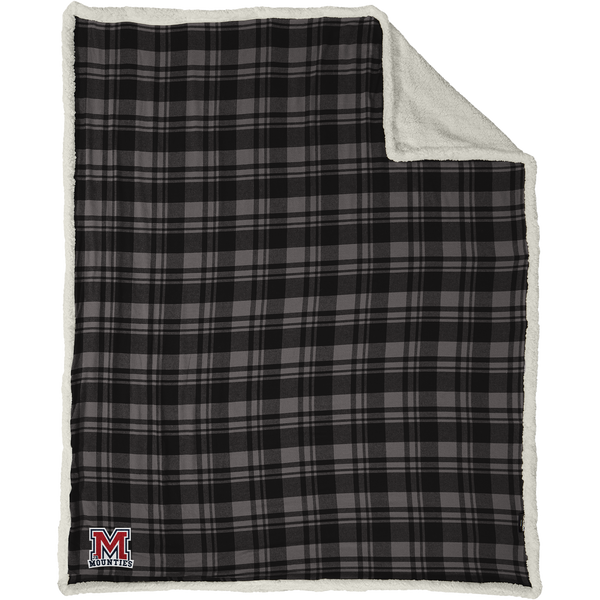 Jr. Mounties Flannel Sherpa Blanket