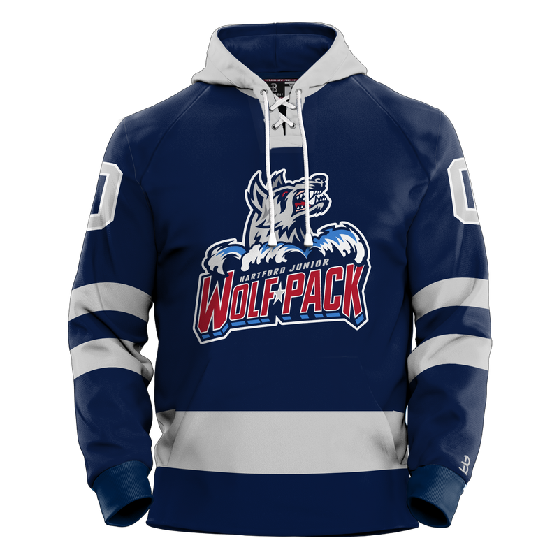 Hartford Jr. Wolfpack Girls Adult Sublimated Retro Hoodie