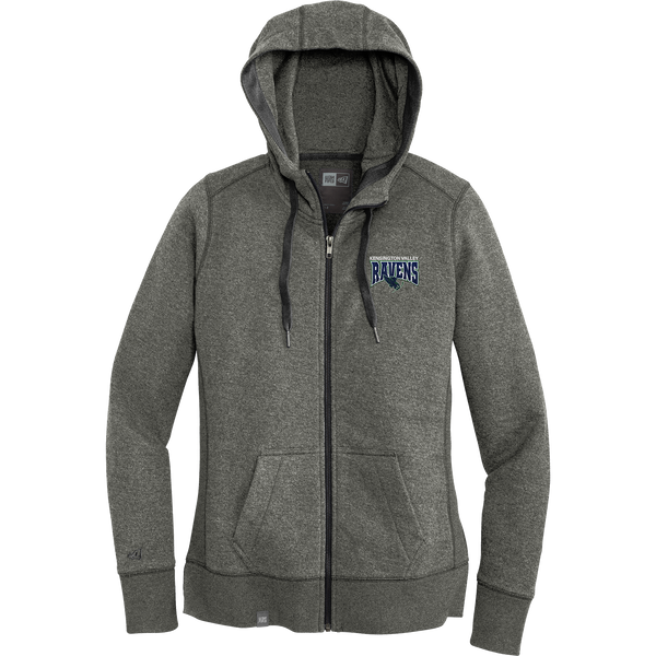 Kensington Valley Ravens New Era Ladies French Terry Full-Zip Hoodie