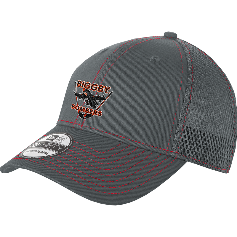 Biggby Bombers New Era Stretch Mesh Contrast Stitch Cap