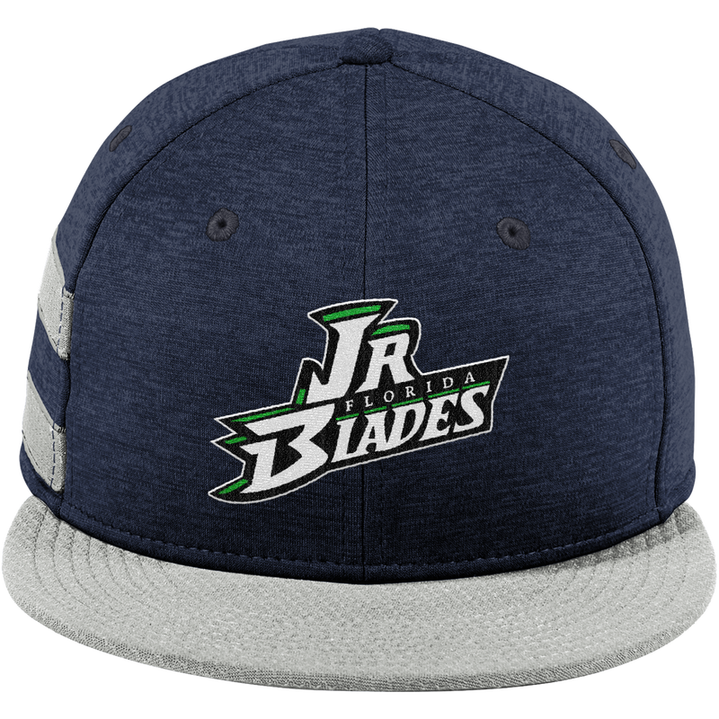 Junior Blades New Era Shadow Heather Striped Flat Bill Snapback Cap