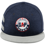 GAP Hockey New Era Shadow Heather Striped Flat Bill Snapback Cap