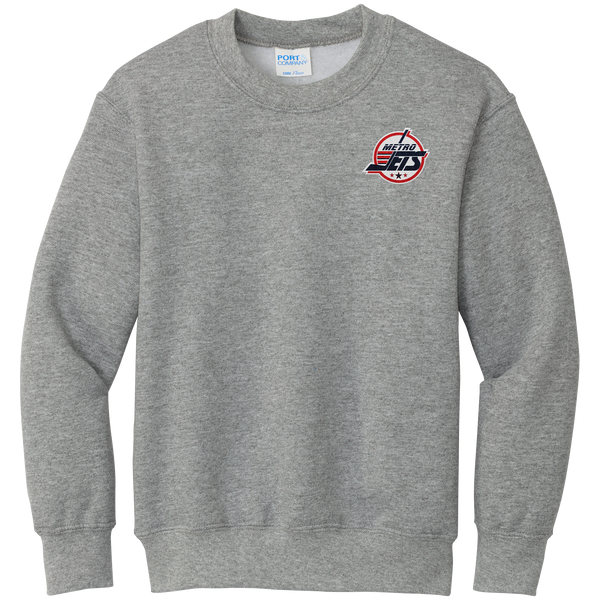 Metro Jets Youth Core Fleece Crewneck Sweatshirt