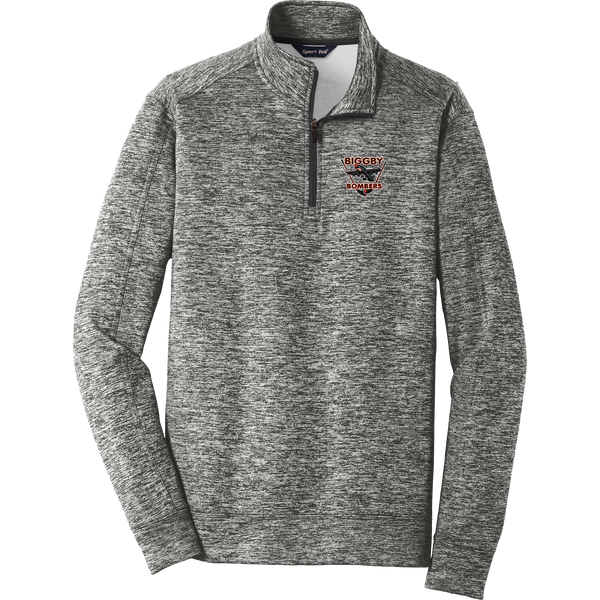 Biggby Bombers PosiCharge Electric Heather Fleece 1/4-Zip Pullover