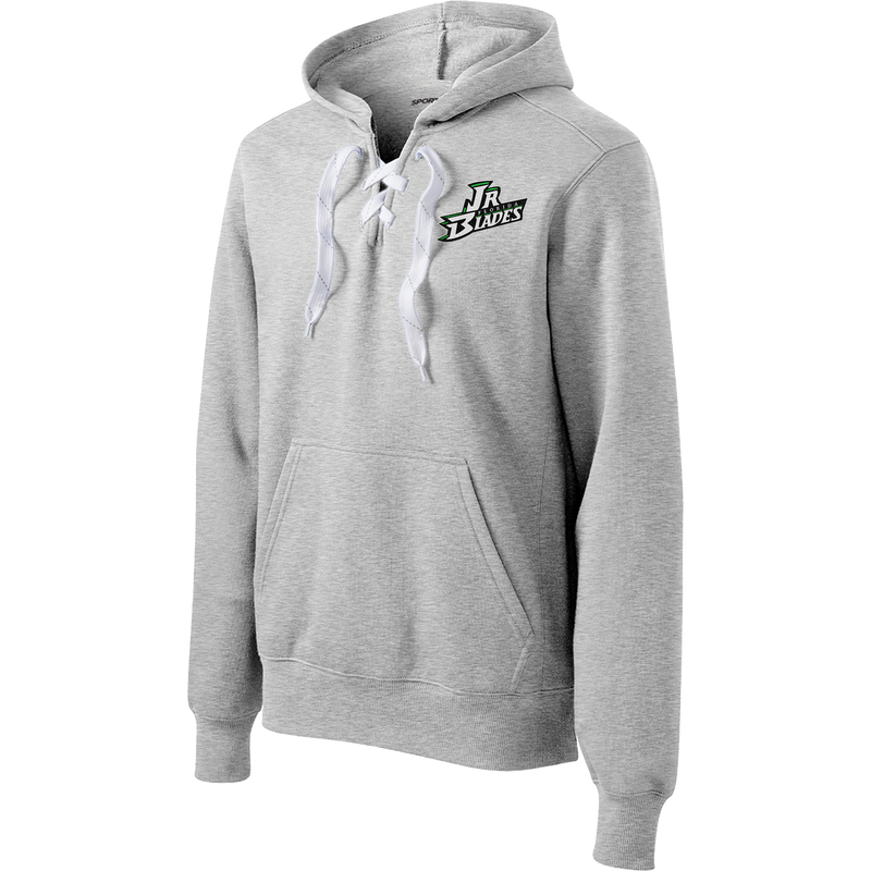 Junior Blades Lace Up Pullover Hooded Sweatshirt