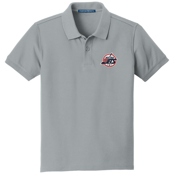 Metro Jets Youth Core Classic Pique Polo
