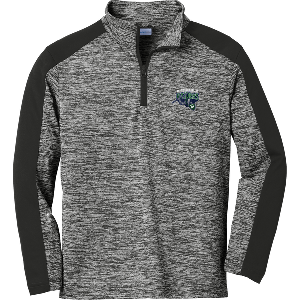 Kensington Valley Raiders Youth PosiCharge Electric Heather Colorblock 1/4-Zip Pullover