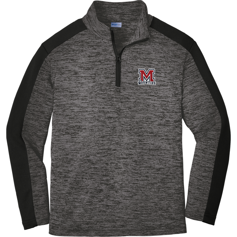 Jr. Mounties Youth PosiCharge Electric Heather Colorblock 1/4-Zip Pullover