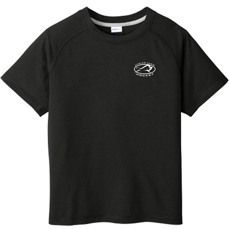 Jr. Herd Youth PosiCharge Tri-Blend Wicking Raglan Tee