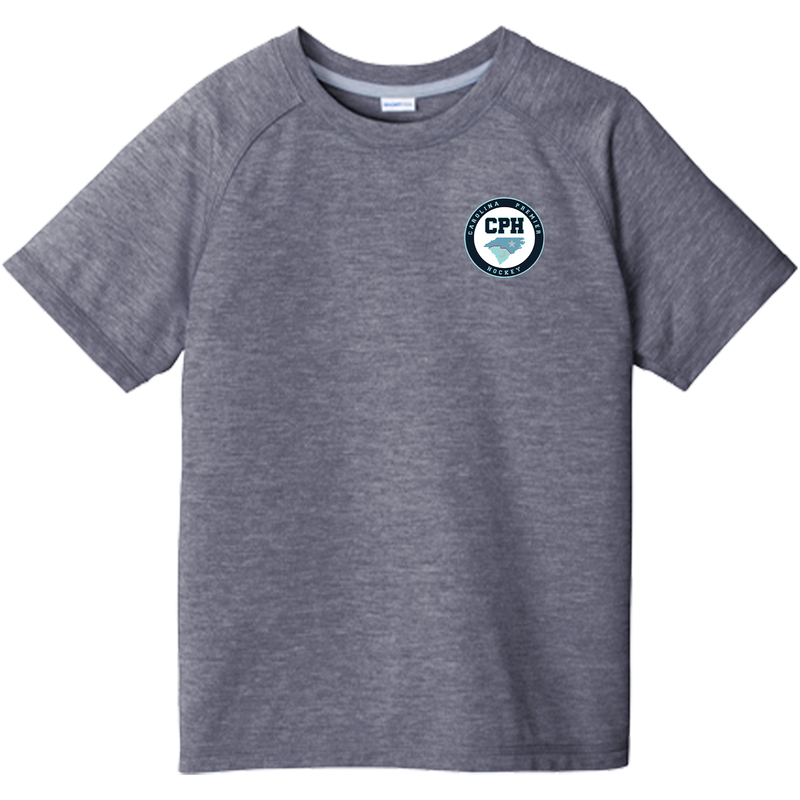 Carolina Premier Hockey Youth PosiCharge Tri-Blend Wicking Raglan Tee